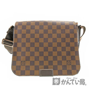 Louis Vuitton District Damier Canvas Ebene Brown Shoulder Bag